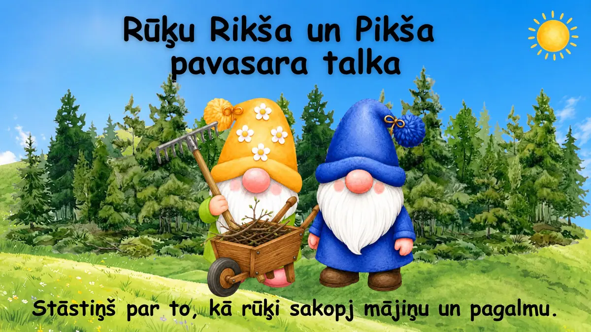 Rūķu Rikša un Pikša pavasara talka: prezentācijas pirmais slaids